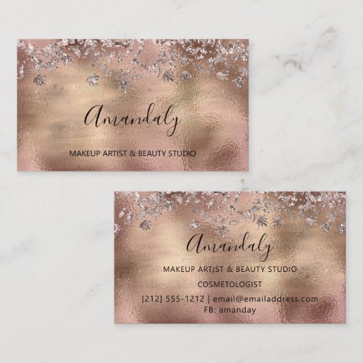 Roos van gebeurtenisplanner Influencer Roos Gold G Visitekaartje (Voorkant / Achterkant)