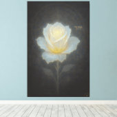 Roos van Getuige collectie: "Waarheid versluierd i Canvas Afdruk (Insitu (Houten vloer))