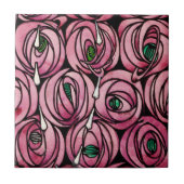 Roos van Glasgow - Charles Rennie Mackintosh Tegeltje (Voorkant)