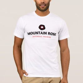 Roos van het gebergte, met korte mouwen uitgerust  t-shirt