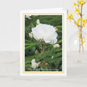 roos van het Jubileum van het eerste huwelijk + Bu Kaart (Gele Bloem)