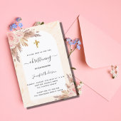 Roos van het kerstmeisje kaart