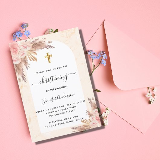 Roos van het kerstmeisje kaart