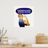 Roos van het poster van de Riveter-Capitalisme (Keuken)