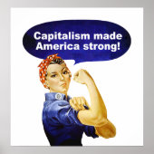 Roos van het poster van de Riveter-Capitalisme (Voorkant)