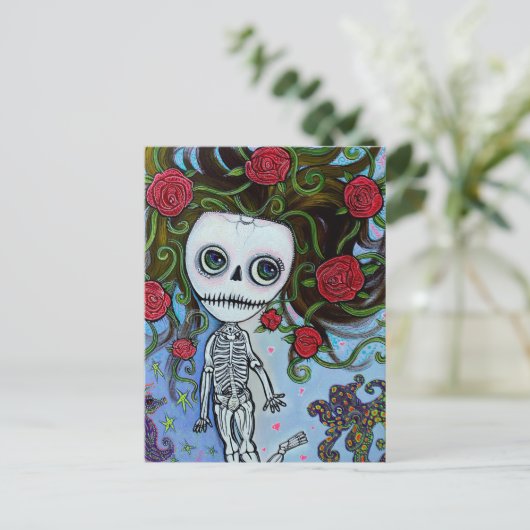 Roos van het Zee Briefkaart (Staand voorkant)