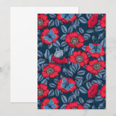 Roos van honden en vlinders, blauw en rood (Voorkant / Achterkant)