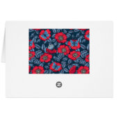 Roos van honden en vlinders, blauw en rood (Achterkant Horizontaal)