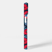 Roos van honden en vlinders, blauw en rood Case-Mate iPhone case (Achterkant / Rechts)