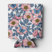 Roos van honden en vlinders blikjeskoeler (Voorkant)