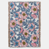 Roos van honden en vlinders deken (Voorkant Verticaal)