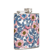 Roos van honden en vlinders heupfles (Rechts)