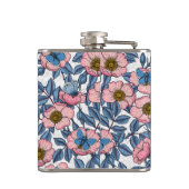 Roos van honden en vlinders heupfles (Achterkant)