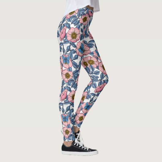Roos van honden en vlinders leggings (Rechts)