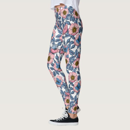 Roos van honden en vlinders leggings (Links)