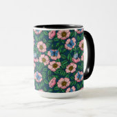 Roos van honden en vlinders mok (Voorkant rechts)