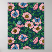 Roos van honden en vlinders poster (Voorkant)