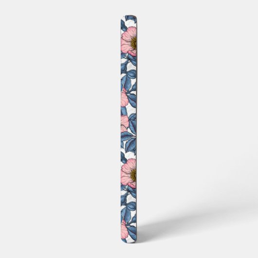 Roos van honden en vlinders samsung galaxy hoesje (Linkerkant)