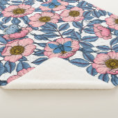 Roos van honden en vlinders sherpa deken (3/4)