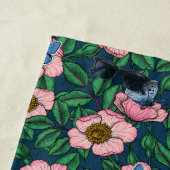 Roos van honden en vlinders strandlaken (In situ)