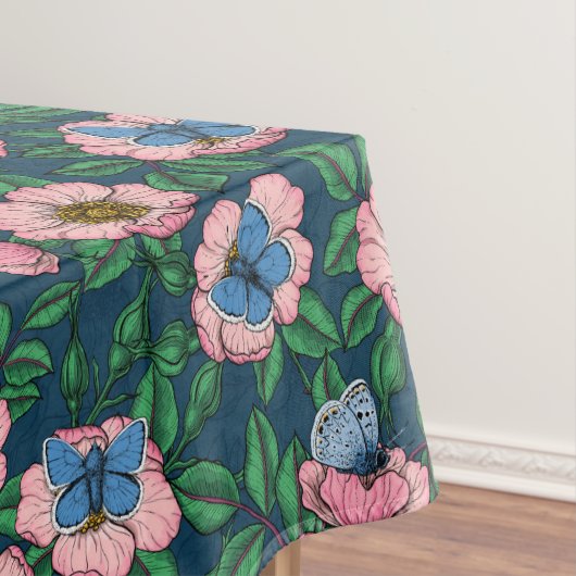 Roos van honden en vlinders tafelkleed (Voorbeeld)