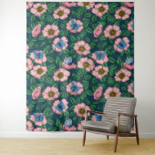 Roos van honden en vlinders wandkleed (In situ)