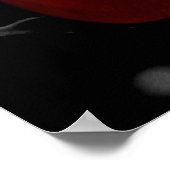 Roos van houtskool poster (Hoek)