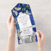 Roos van inktvis all in one uitnodiging (Afscheurbaar)