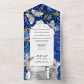 Roos van inktvis all in one uitnodiging (Binnen)