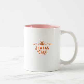 Roos van Jewels Arthur: Jewels Cafe Series Tweekleurige Koffiemok