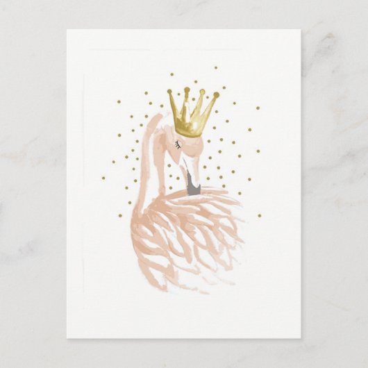 roos van karte flamant briefkaart (Voorkant)