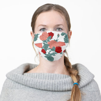 Roos van katoen 🌹 drukgezichtmasker stoffen mondkapje