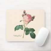 Roos van kool Botanische afdruk Muismat (Met muis)