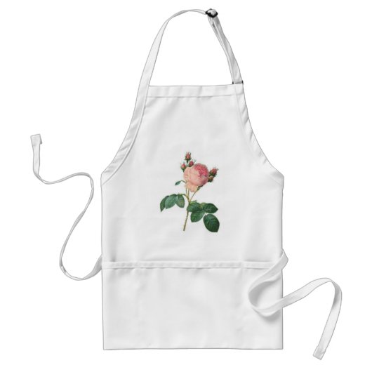 Roos van kool Botanische afdruk Standaard Schort (Voorkant)