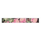 Roos van koolstof Floral Flowers Grosgrain Ribbon Grosgrain Lint (Voorkant)