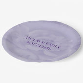 Roos van Lavender Wedding Papieren Bordje (Gekanteld)