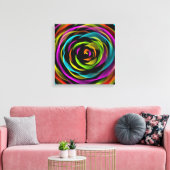 Roos van liefde canvas afdruk (Insitu (Woonkamer))