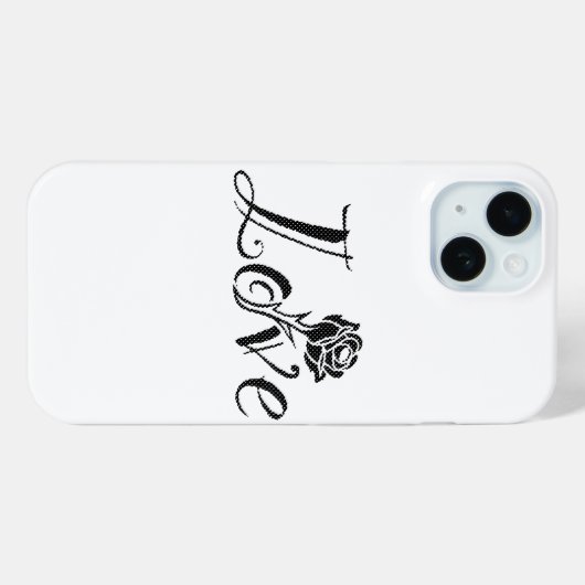 Roos van liefde Case-Mate iPhone case (Achterkant (horizontaal))