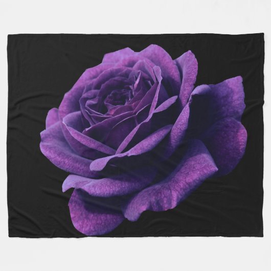 Roos van liefde fleece deken (Voorkant (Horizontaal))