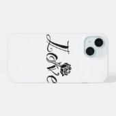Roos van liefde iPhone 15 case (Achterkant horizontaal)