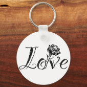 Roos van liefde sleutelhanger (Voorkant)