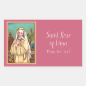 Roos van Lima bij nacht (M 024) Rechthoekige Sticker (Voorkant)