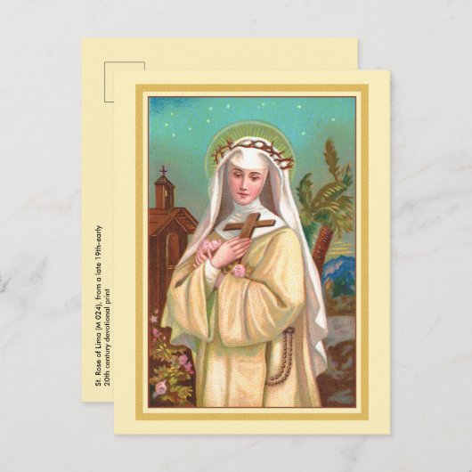 Roos van Lima naar Night (M 024) Briefkaart (Voorkant / Achterkant)