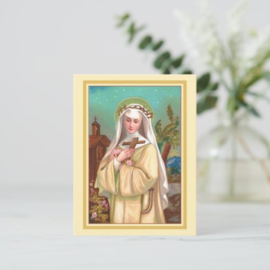 Roos van Lima naar Night (M 024) Briefkaart (Staand voorkant)