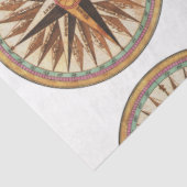 Roos van  maritieme kompas tissuepapier (Detail)