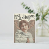 roos van mijn dromen mevrouw charlie chaplin briefkaart (Staand voorkant)