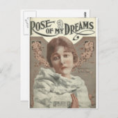 roos van mijn dromen mevrouw charlie chaplin briefkaart (Voorkant / Achterkant)