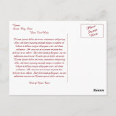 Roos van mijn hart briefkaart (Achterkant)