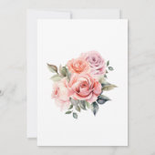 Roos van mosterd Elegant minimaal Vrijgezellenfees Kaart (Achterkant)