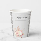 Roos van pasta's Papieren Bekers (Achterkant)